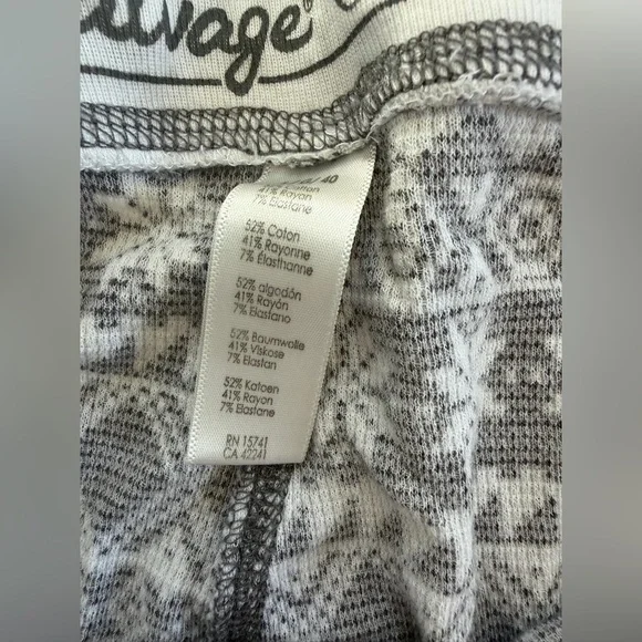 P.J. Salvage Black and White Geometric Pajama Pants - Picture 4 of 5